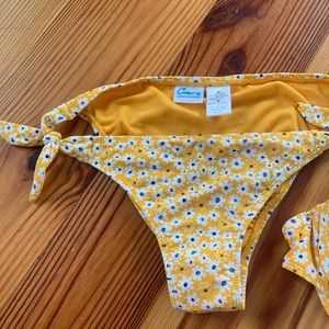 California waves floral bikini bottom